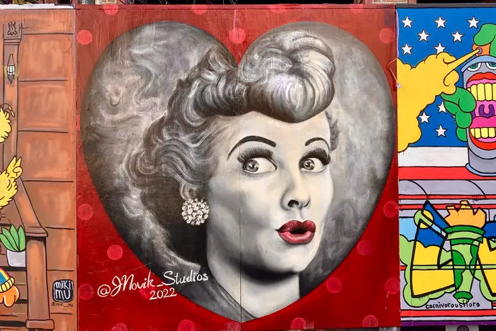 an I Love Lucy mural